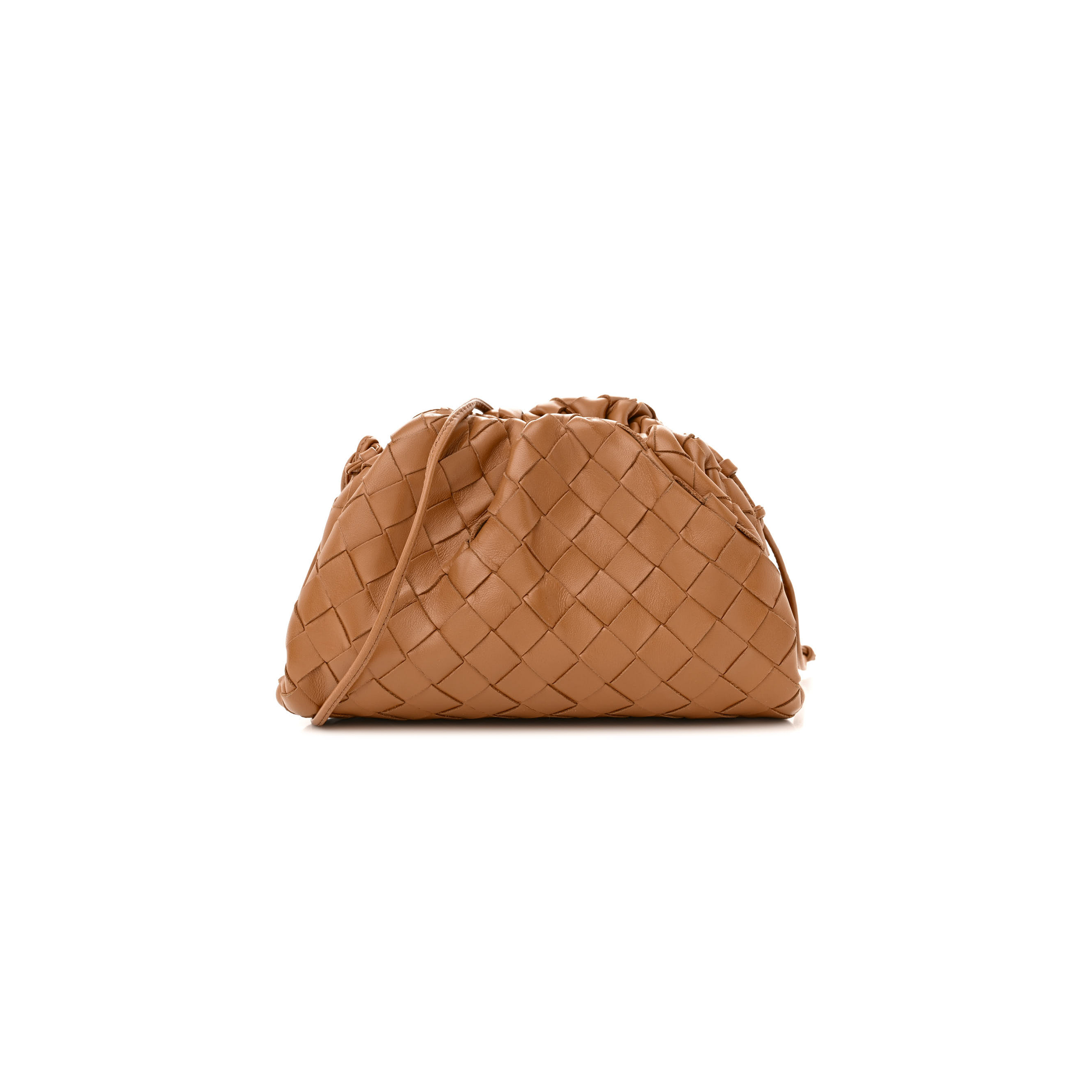 BOTTEGA VENETA NAPPA INTRECCIATO THE MINI POUCH CARMEL (21*11*5cm) BOTTEGA VENETA NAPPA INTRECCIATO THE MINI POUCH CARMEL (21*11*5cm)