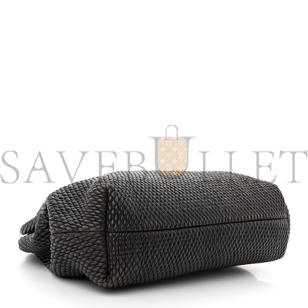 BOTTEGA VENETA LAMBSKIN KNIT MEDIUM THE POINT TRIANGLE BAG FONDANT (30*25*13cm) BOTTEGA VENETA LAMBSKIN KNIT MEDIUM THE POINT TRIANGLE BAG FONDANT (30*25*13cm)