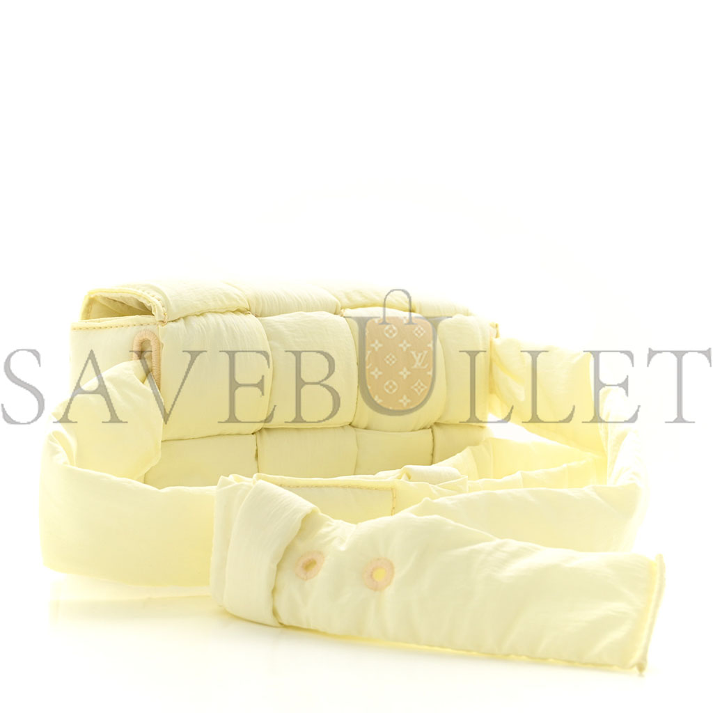 BOTTEGA VENETA NYLON INTRECCIATO PADDED TECH CASSETTE BELT BAG ZEST WASHED (18*10*5cm) BOTTEGA VENETA NYLON INTRECCIATO PADDED TECH CASSETTE BELT BAG ZEST WASHED (18*10*5cm)