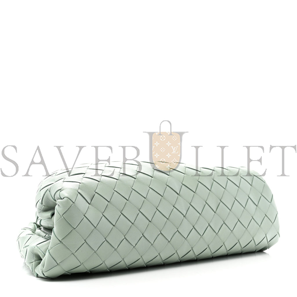 BOTTEGA VENETA NAPPA INTRECCIATO TEEN POUCH SAGE (30*18*8cm) BOTTEGA VENETA NAPPA INTRECCIATO TEEN POUCH SAGE (30*18*8cm)
