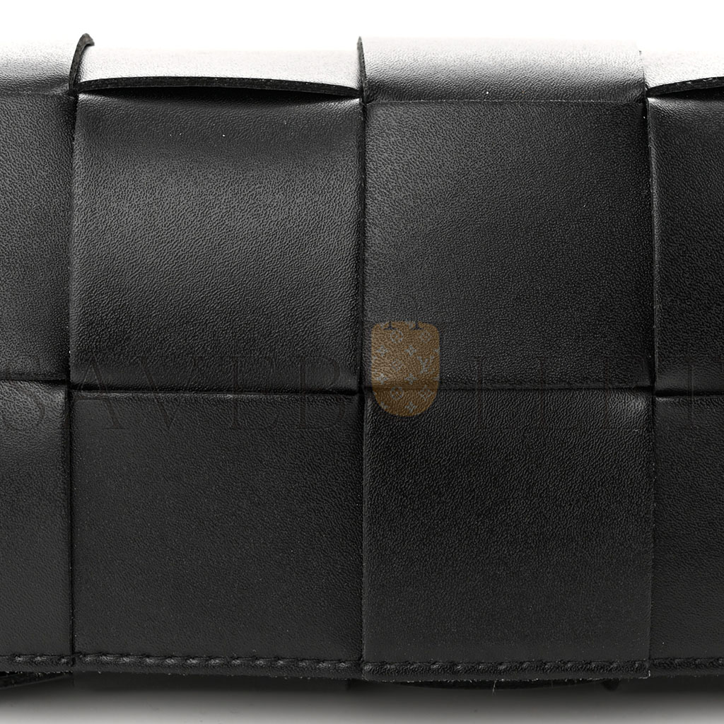 BOTTEGA VENETA NAPPA MAXI INTRECCIO THE BELT CASSETTE BAG BLACK (18*10*5cm) BOTTEGA VENETA NAPPA MAXI INTRECCIO THE BELT CASSETTE BAG BLACK (18*10*5cm)