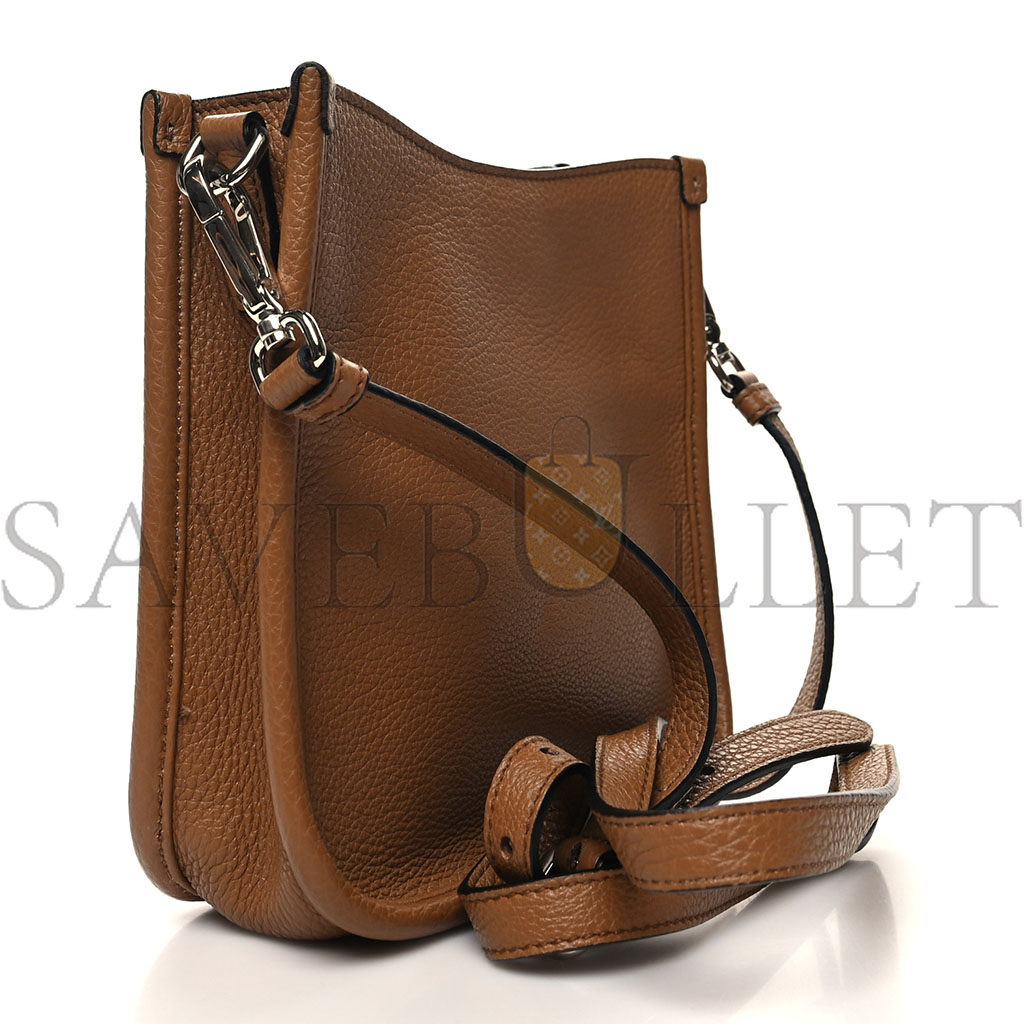 PRADA VITELLO DAINO SOFT MINI SHOULDER BAG CARAMEL (20*19*13cm)