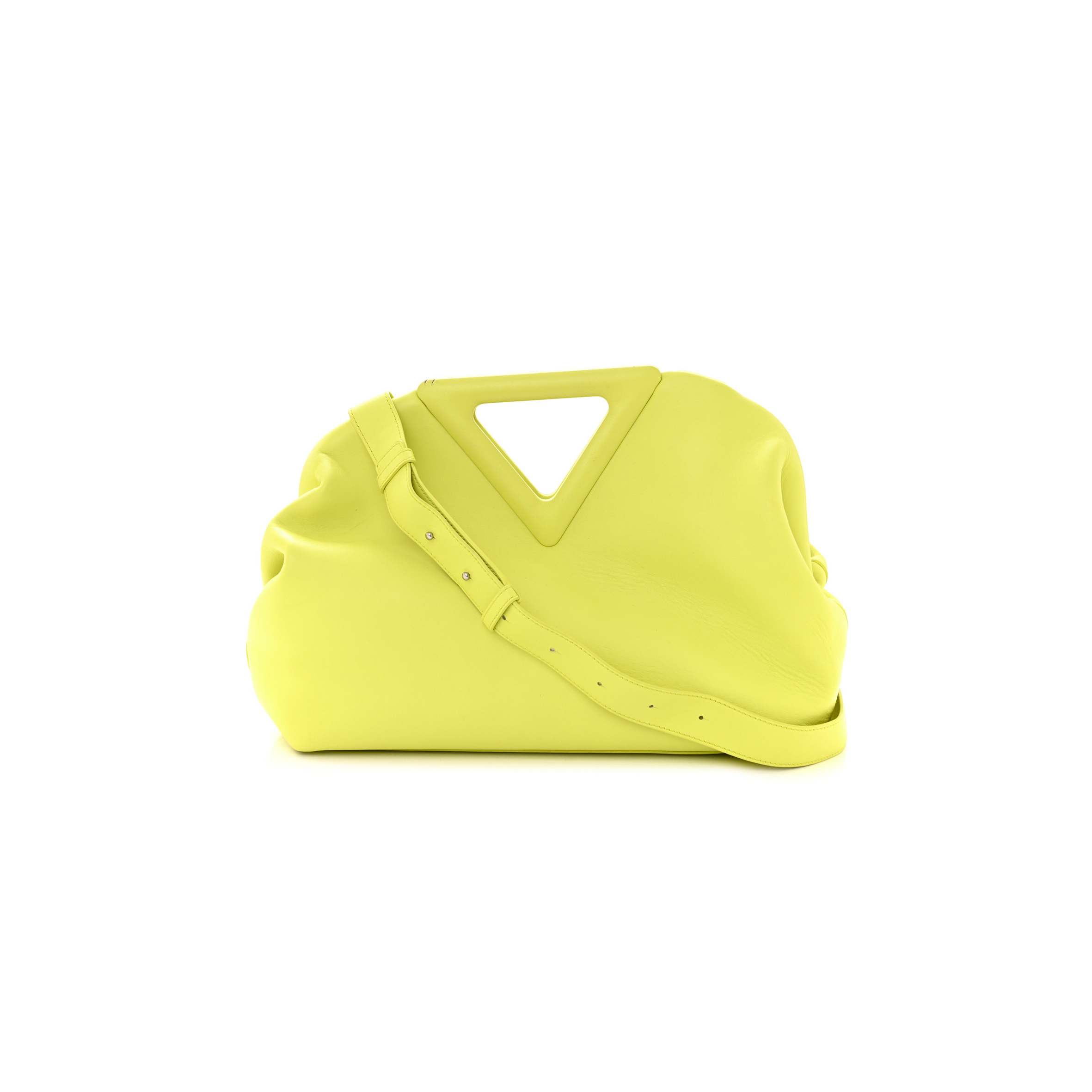 BOTTEGA VENETA CALFSKIN MEDIUM THE POINT TRIANGLE BAG SEAGRASS (32*23*11cm) BOTTEGA VENETA CALFSKIN MEDIUM THE POINT TRIANGLE BAG SEAGRASS (32*23*11cm)