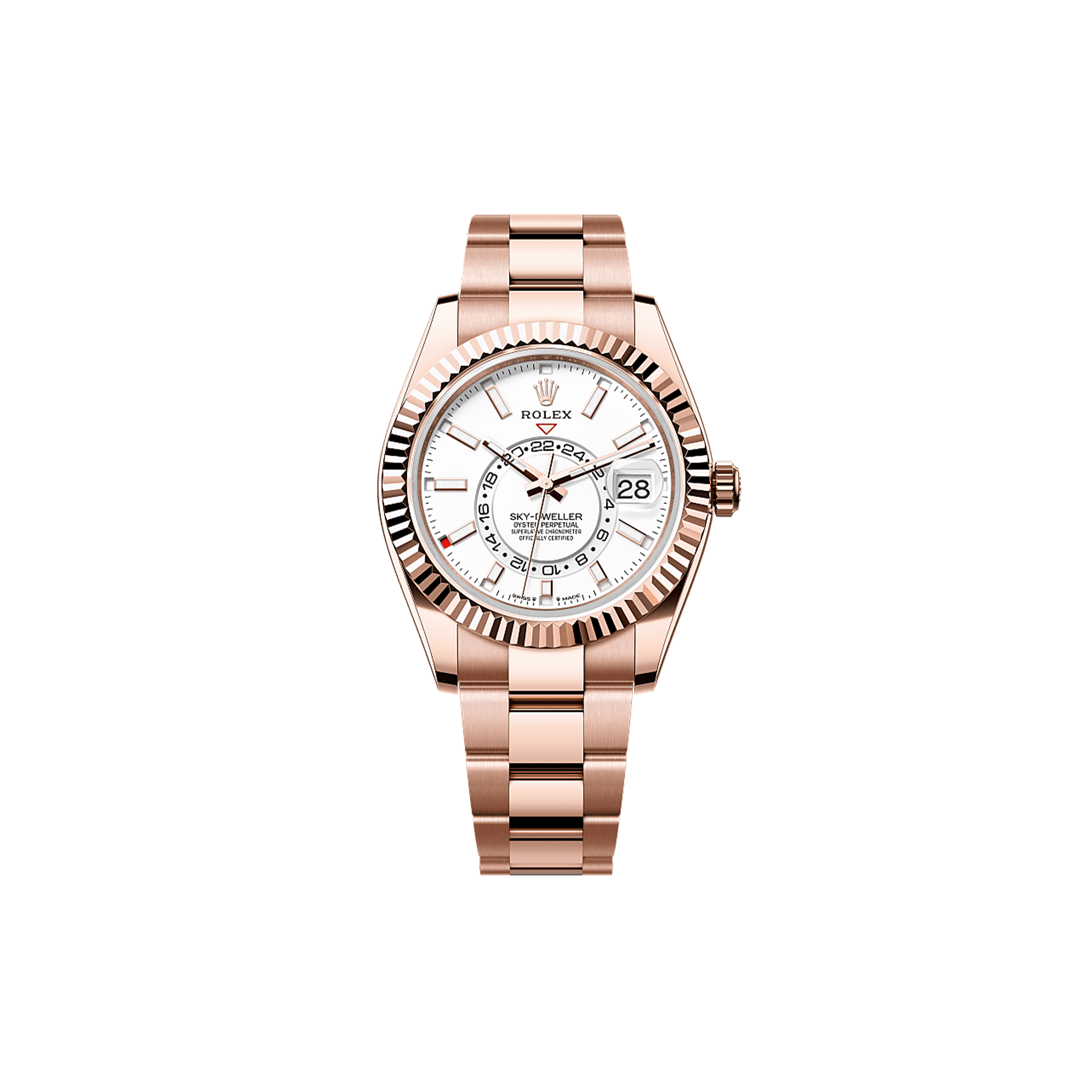 ROLEX SKY-DWELLER OYSTER, 42 MM, EVEROSE GOLD WATCH 336935 ROLEX SKY-DWELLER OYSTER, 42 MM, EVEROSE GOLD WATCH 336935