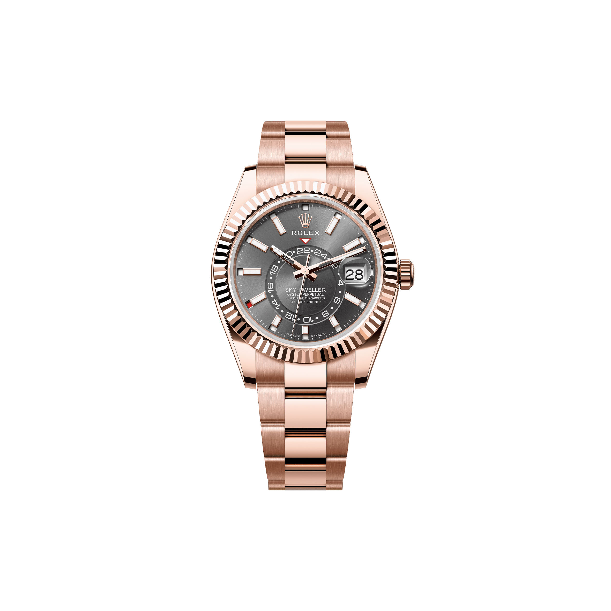 ROLEX SKY-DWELLER OYSTER, 42 MM, EVEROSE GOLD WATCH 336935 ROLEX SKY-DWELLER OYSTER, 42 MM, EVEROSE GOLD WATCH 336935