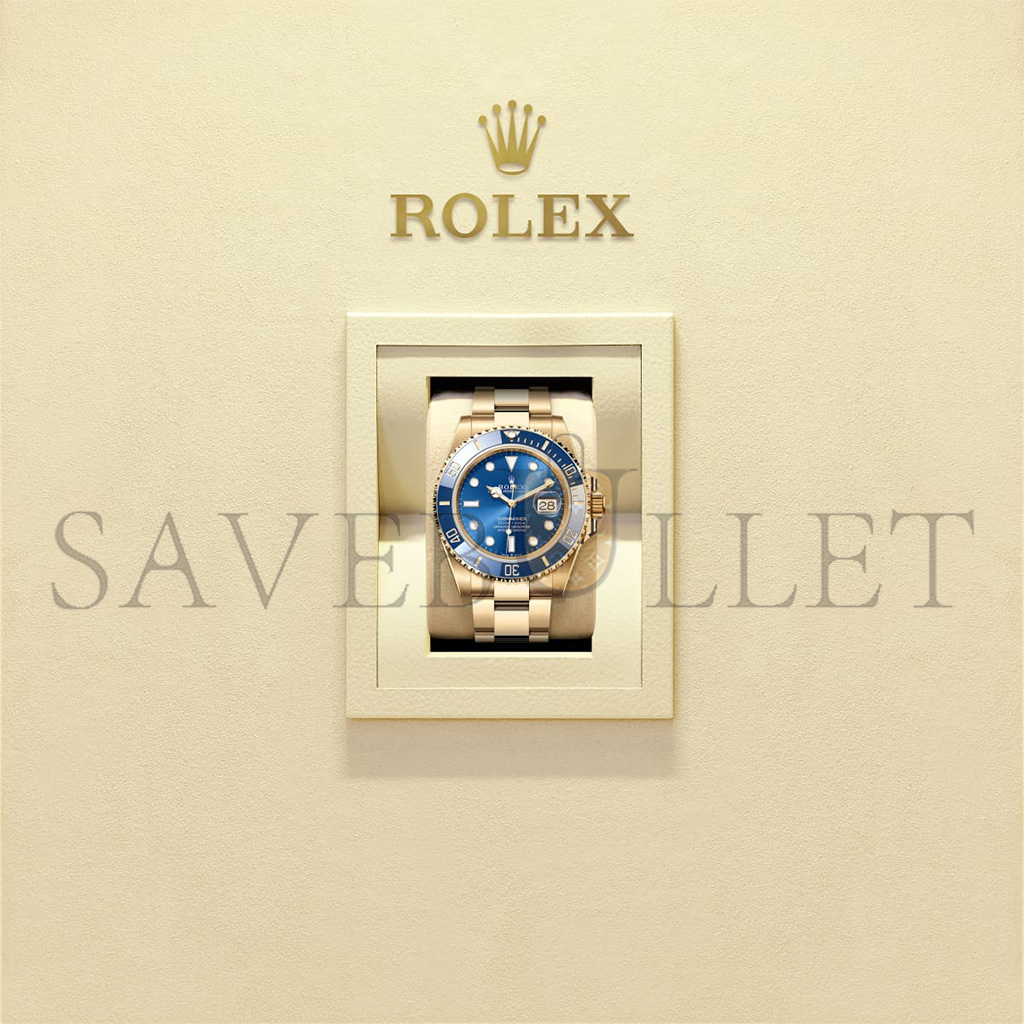 ROLEX SUBMARINER DATE OYSTER, 41 MM, YELLOW GOLD WATCH 126618LB