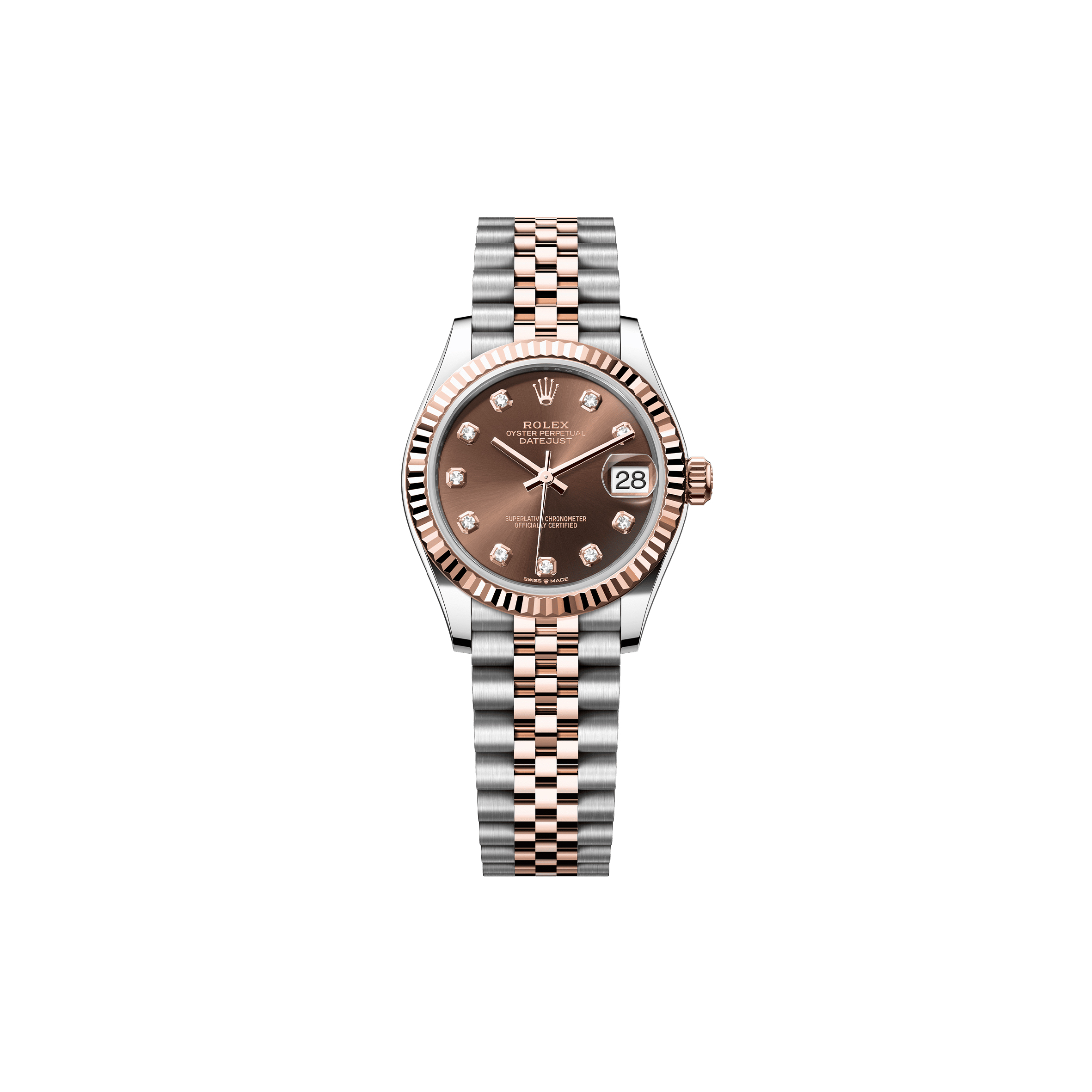 ROLEX DATEJUST 31 OYSTER, 31 MM, OYSTERSTEEL AND EVEROSE GOLD WATCH 278271 ROLEX DATEJUST 31 OYSTER, 31 MM, OYSTERSTEEL AND EVEROSE GOLD WATCH 278271