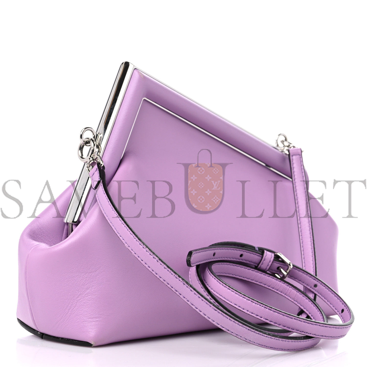 FENDI SHINY NAPPA SMALL FENDI FIRST VIOLETTA (26*18*9.5cm)