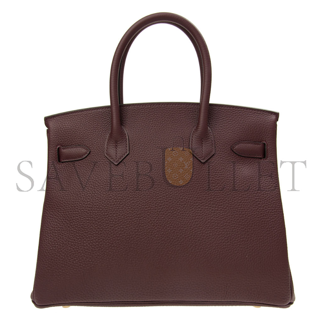 HERMÈS MASTER BIRKIN 30 TOGO LEATHER SADDLE RED GOLD BUCKLE BAG BK3057TGGP (30*23*15cm)