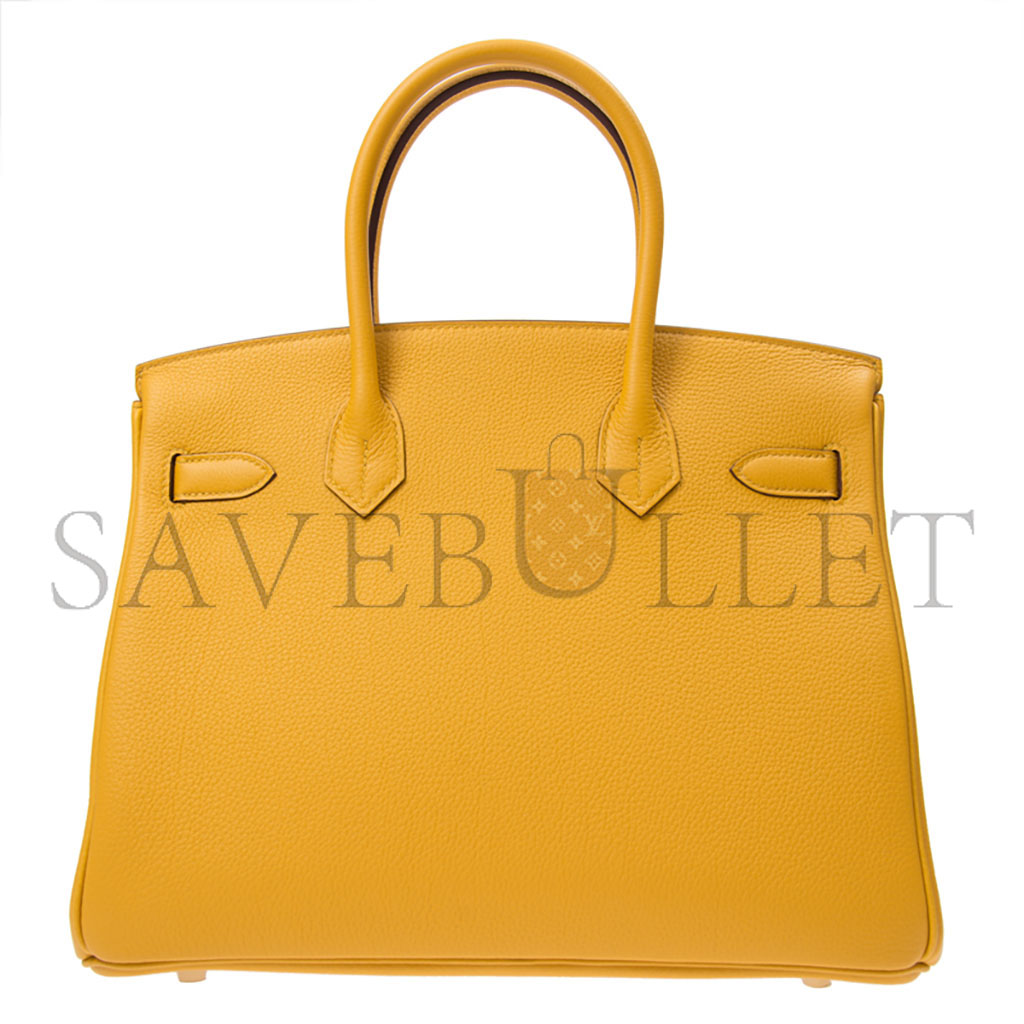 HERMES MASTER BIRKIN 35 TOGO LEATHER CALFSKIN AMBER GOLD BUCKLE BAG BK309DTGGP (35*28*18cm)