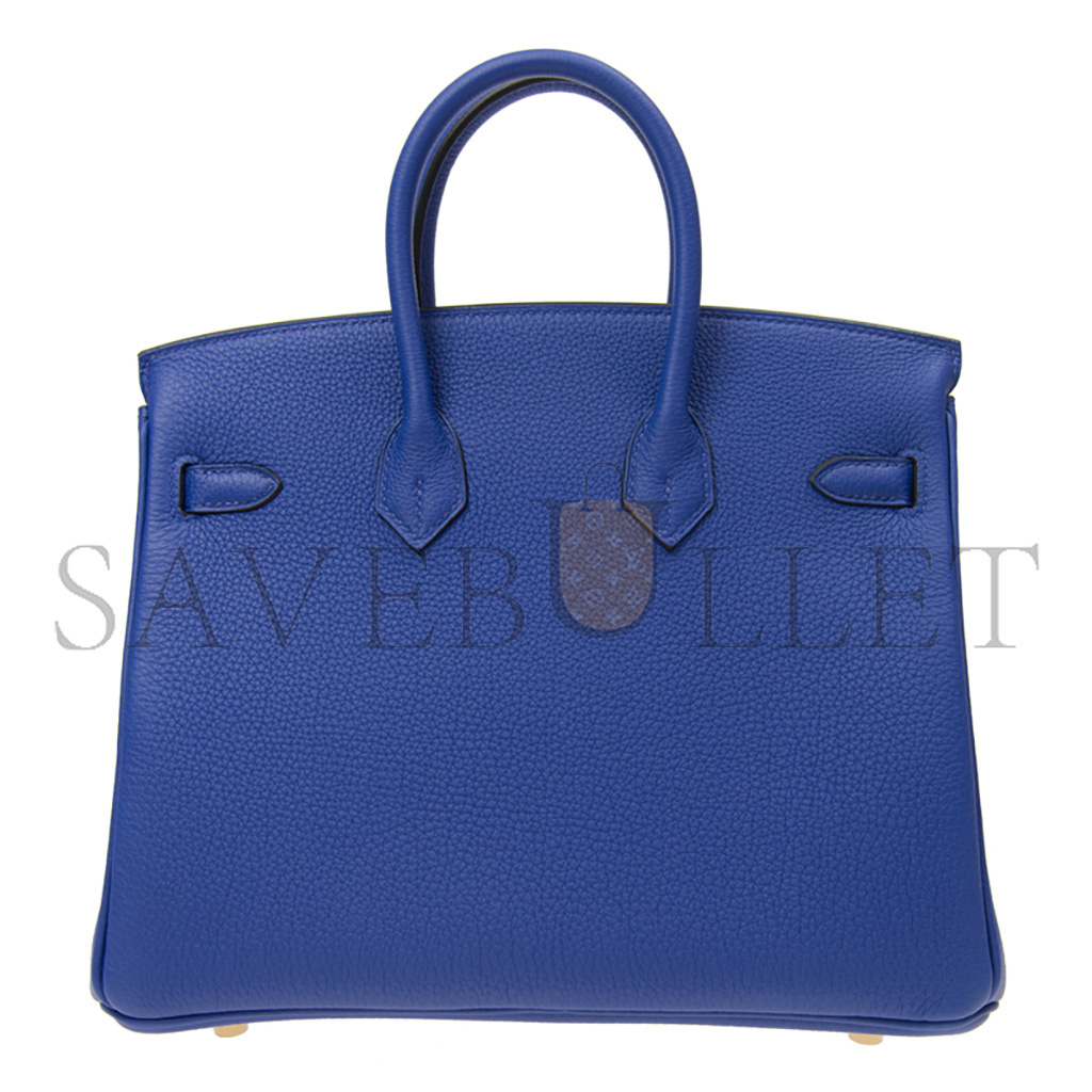 HERMES MASTER BIRKIN 30 TOGO LEATHER ELECTRIC BLUE GOLD BUCKLE BK257TTGGP (30*23*15cm)