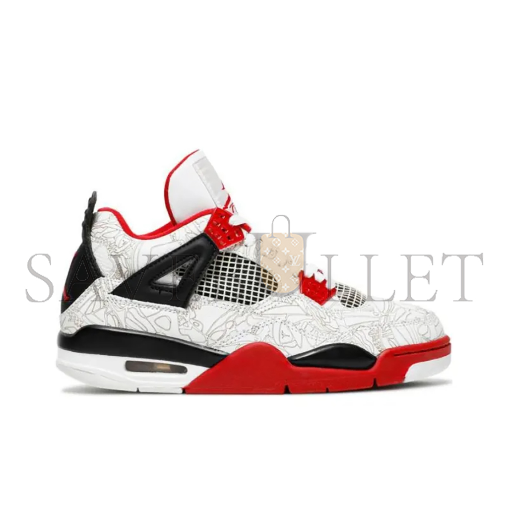 NIKE JORDAN 4 RETRO WHITE LASER 308497-161