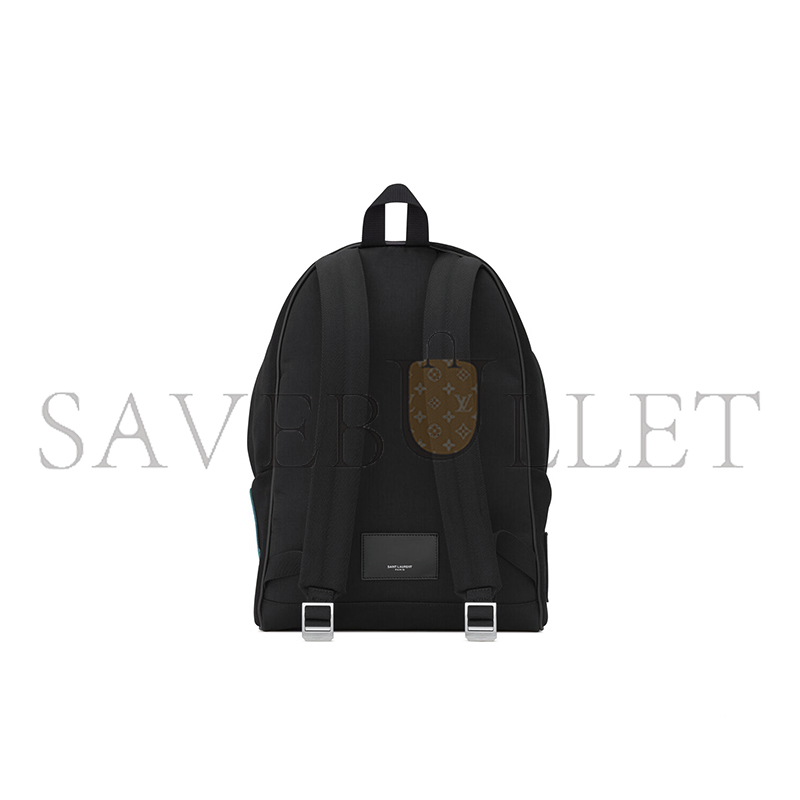 YSL SAINT LAURENT EMBROIDERED CITY BACKPACK IN CANVAS 534968FAAVV1070 (31*41*22cm) YSL SAINT LAURENT EMBROIDERED CITY BACKPACK IN CANVAS 534968FAAVV1070 (31*41*22cm)