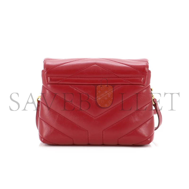 YSL TOY LOULOU LEATHER SHOULDER BAG 467072655329 (20*14*7cm)