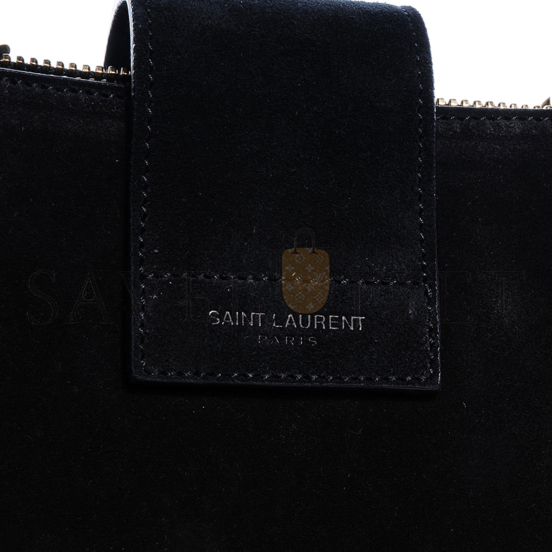 YSL CASSANDRE SHOPPER BLACK IN SUEDE 668900191372 (33*22*15cm)
