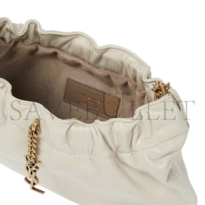 YSL PACPAC CHAIN HOBO BAG IN LEATHER 68163227X1W9278 (24*14*4cm)