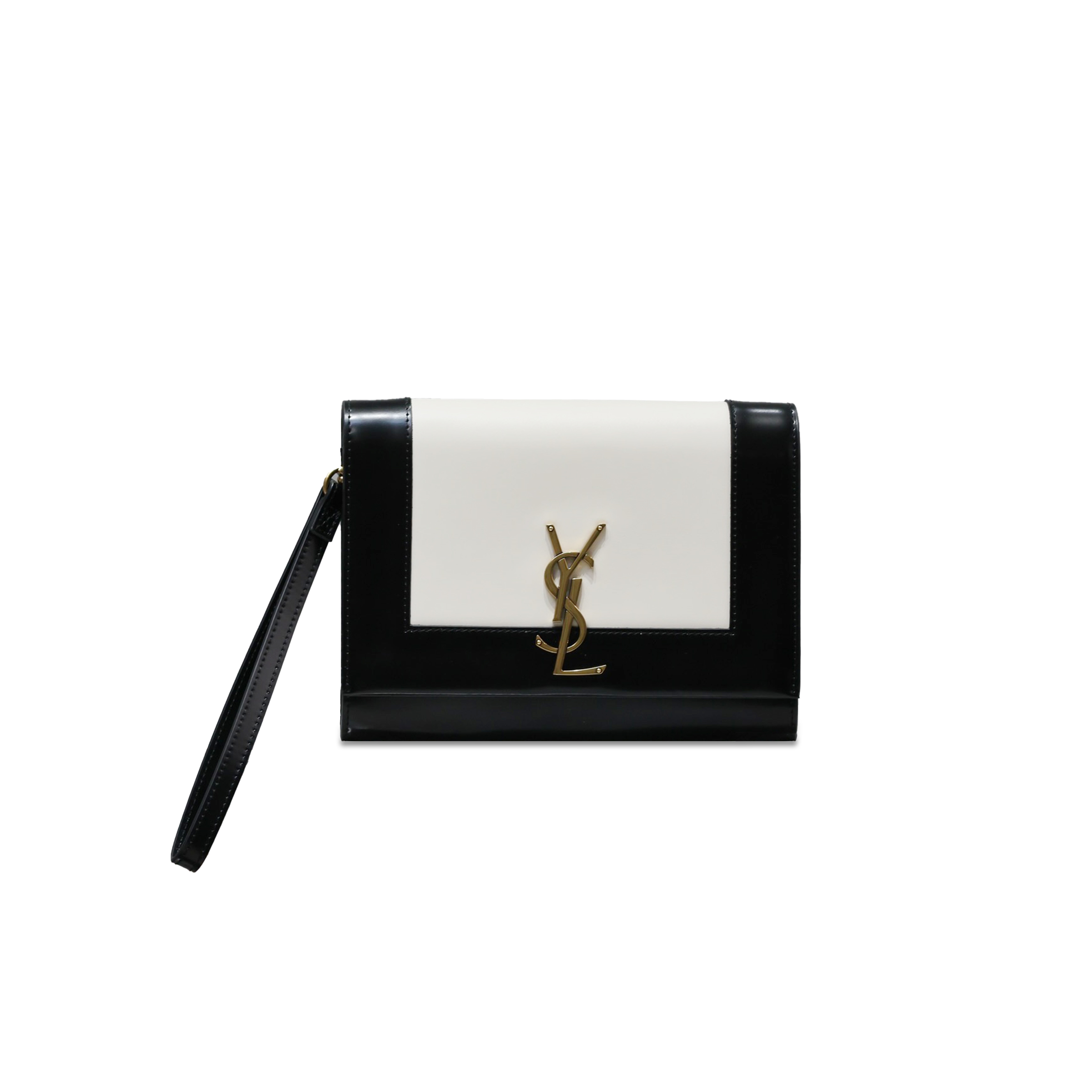 YSL CASSANDRE FLAP POUCH IN SHINY LEATHER 753883AAB9T9299 (21*16*3cm)