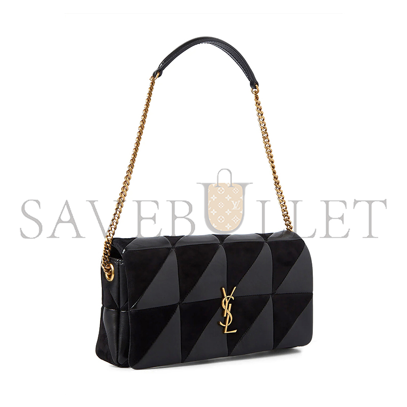 YSL JAMIE MEDIUM IN QUILTED LAMBSKIN AND SUEDE 515821COPP71000 (25*15*7.5cm)