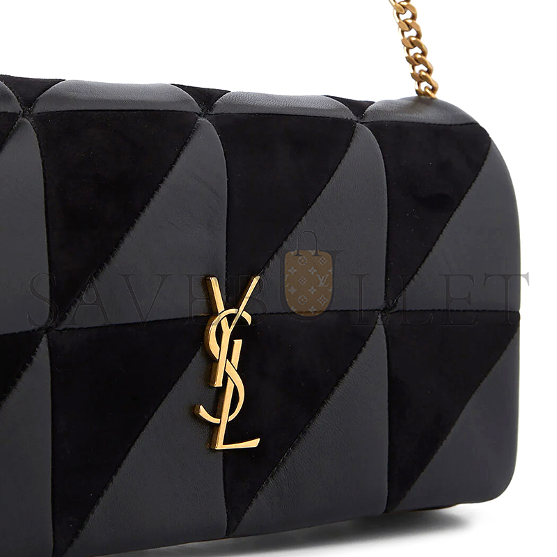 YSL JAMIE MEDIUM IN QUILTED LAMBSKIN AND SUEDE 515821COPP71000 (25*15*7.5cm)