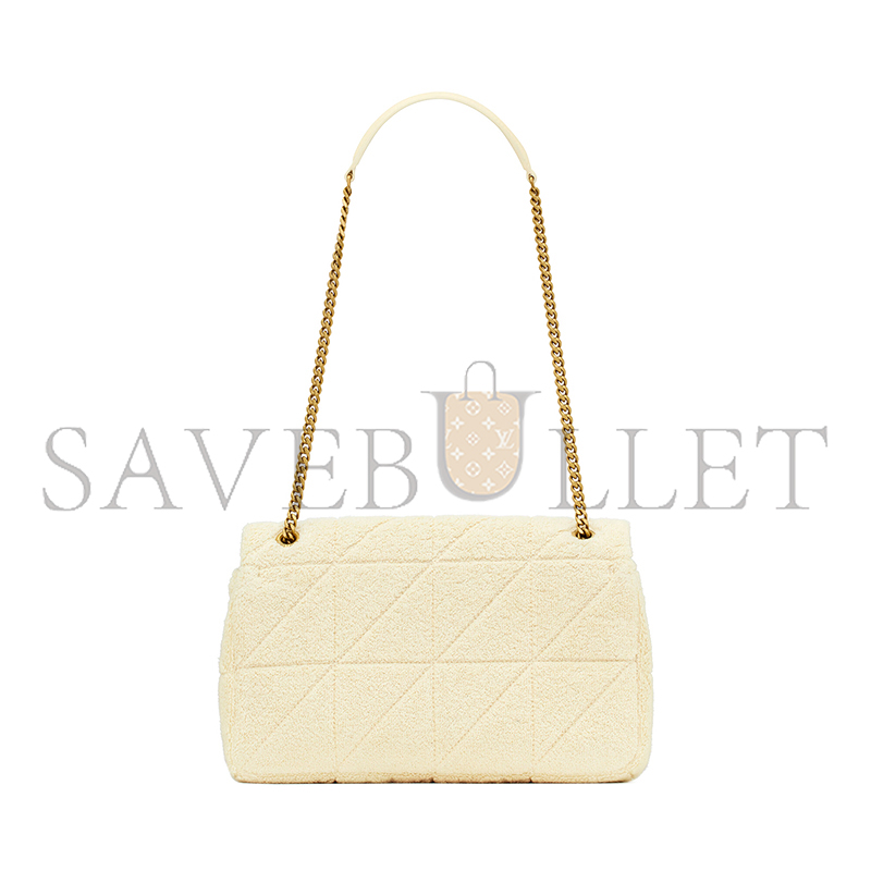 YSL JAMIE MEDIUM IN QUILTED TERRY COTTON 735035FABKT9381 (25*15*7.5cm)