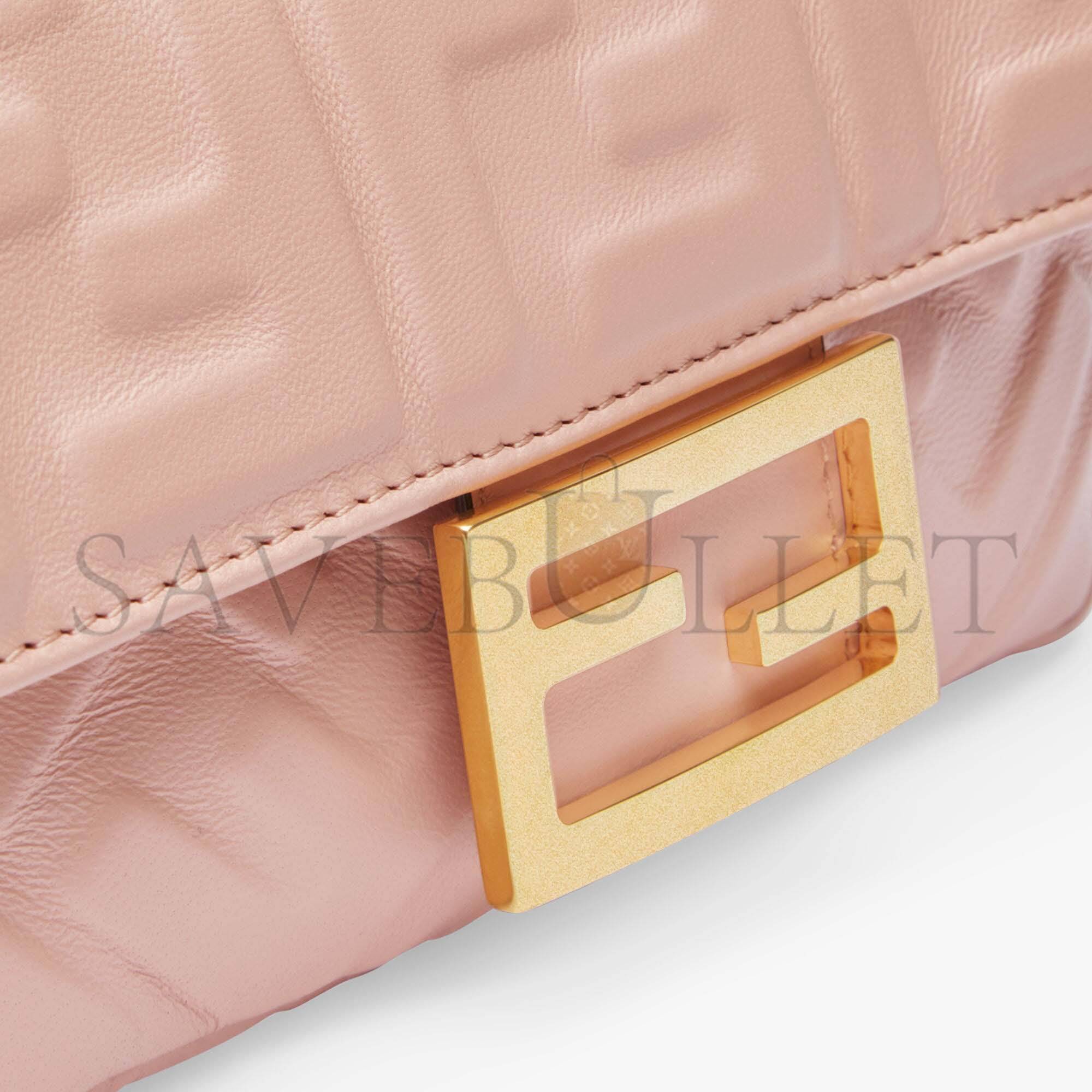 FENDI BAGUETTE MINI - PINK NAPPA LEATHER BAG 8BS017A72VF19PQ (19*11.5*4cm)