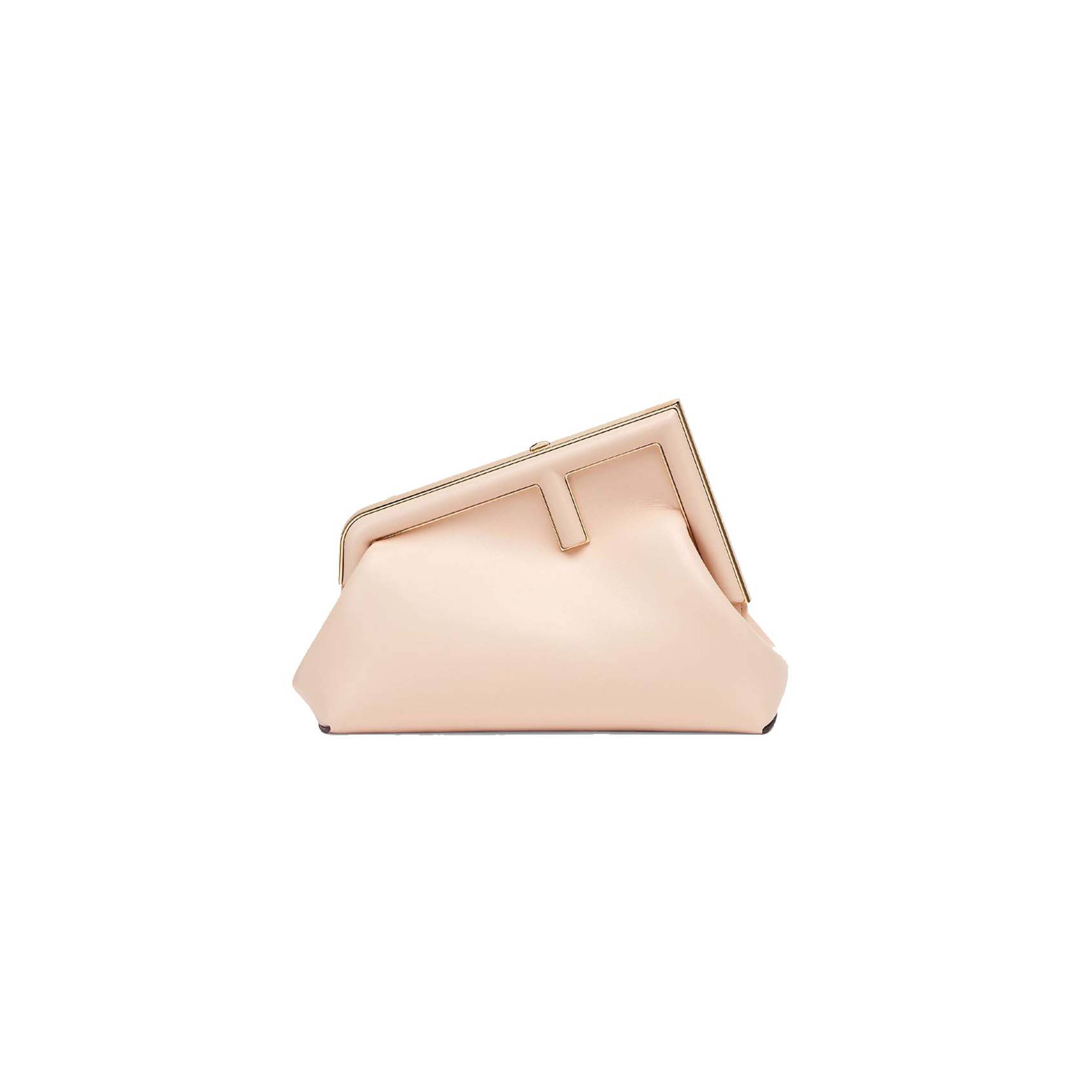 FENDI FIRST SMALL - PALE PINK LEATHER BAG 8BP129ABVEF14N1 (26*18*9.5cm) FENDI FIRST SMALL - PALE PINK LEATHER BAG 8BP129ABVEF14N1 (26*18*9.5cm)