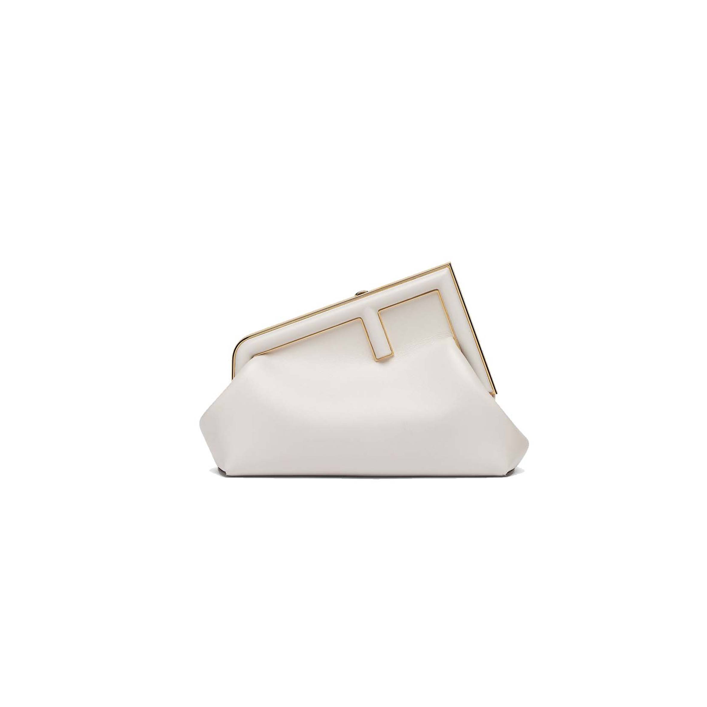 FENDI FIRST SMALL - LIGHT GRAY LEATHER BAG 8BP129ABVEF1C76 (26*18*9.5cm) FENDI FIRST SMALL - LIGHT GRAY LEATHER BAG 8BP129ABVEF1C76 (26*18*9.5cm)