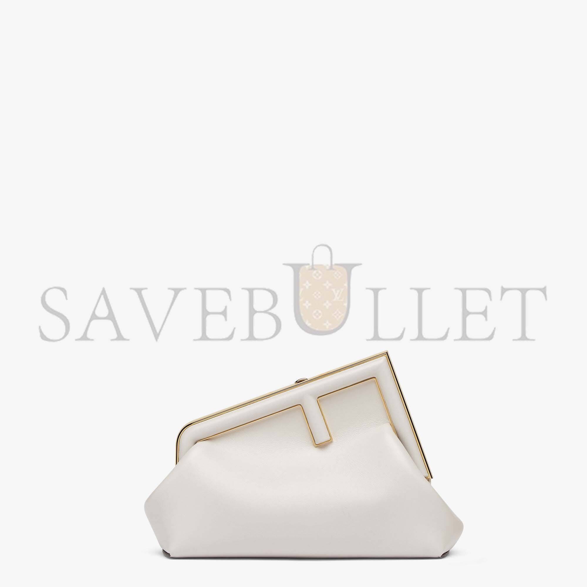 FENDI FIRST SMALL - LIGHT GRAY LEATHER BAG 8BP129ABVEF1C76 (26*18*9.5cm) FENDI FIRST SMALL - LIGHT GRAY LEATHER BAG 8BP129ABVEF1C76 (26*18*9.5cm)