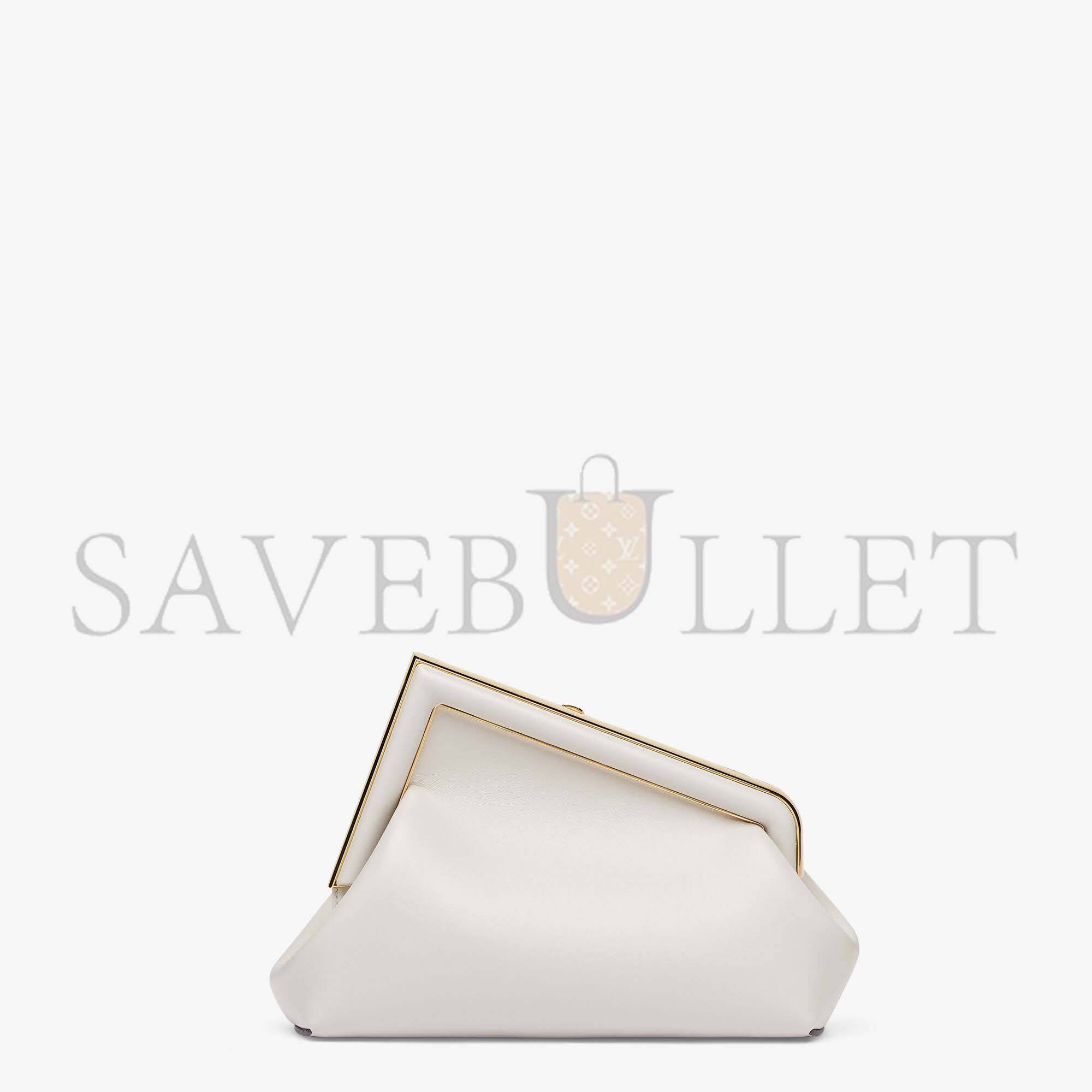 FENDI FIRST SMALL - LIGHT GRAY LEATHER BAG 8BP129ABVEF1C76 (26*18*9.5cm) FENDI FIRST SMALL - LIGHT GRAY LEATHER BAG 8BP129ABVEF1C76 (26*18*9.5cm)