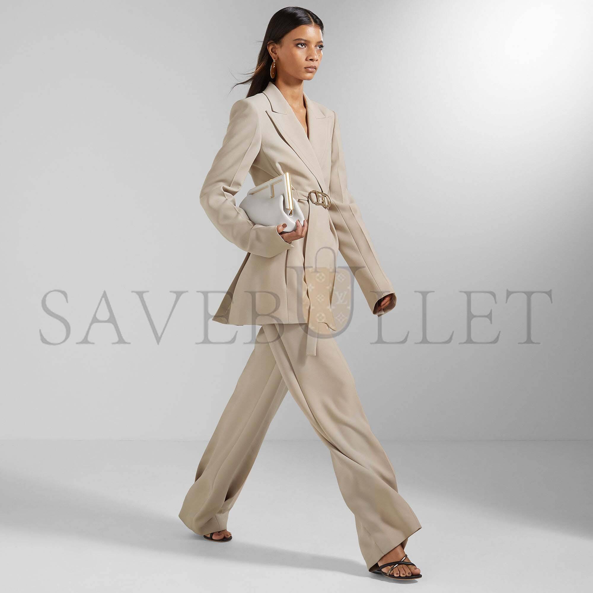FENDI FIRST SMALL - LIGHT GRAY LEATHER BAG 8BP129ABVEF1C76 (26*18*9.5cm) FENDI FIRST SMALL - LIGHT GRAY LEATHER BAG 8BP129ABVEF1C76 (26*18*9.5cm)