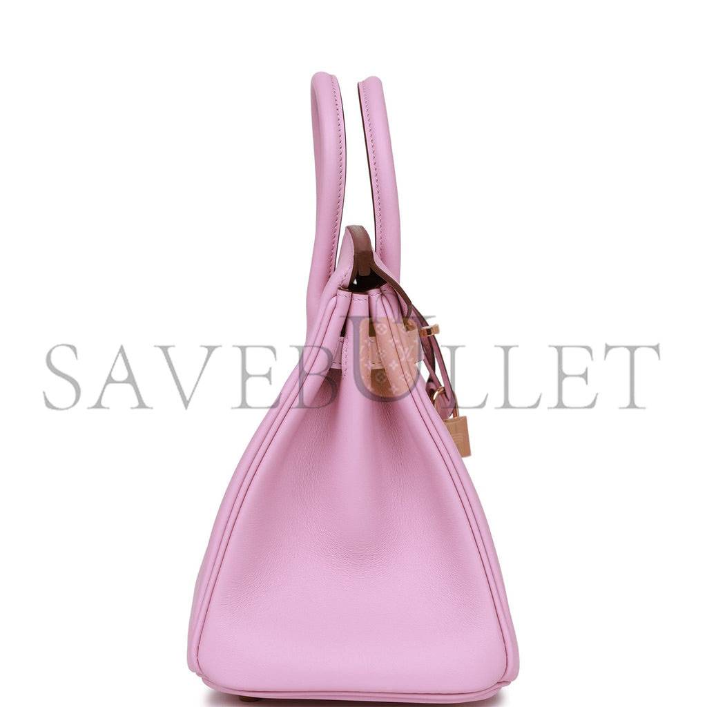 HERMES BIRKIN 25 MAUVE SYLVESTRE SWIFT ROSE GOLD HARDWARE HANDMADE (25cm) HERMES BIRKIN 25 MAUVE SYLVESTRE SWIFT ROSE GOLD HARDWARE HANDMADE (25cm)