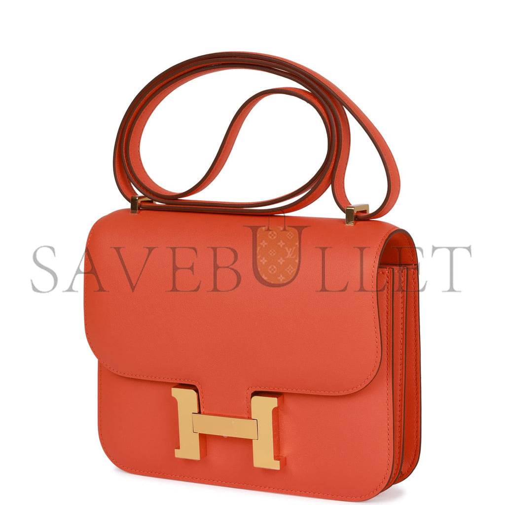 HERMES CONSTANCE 18 ORANGE SWIFT GOLD HARDWARE 39867983593566 (18cm) HERMES CONSTANCE 18 ORANGE SWIFT GOLD HARDWARE 39867983593566 (18cm)