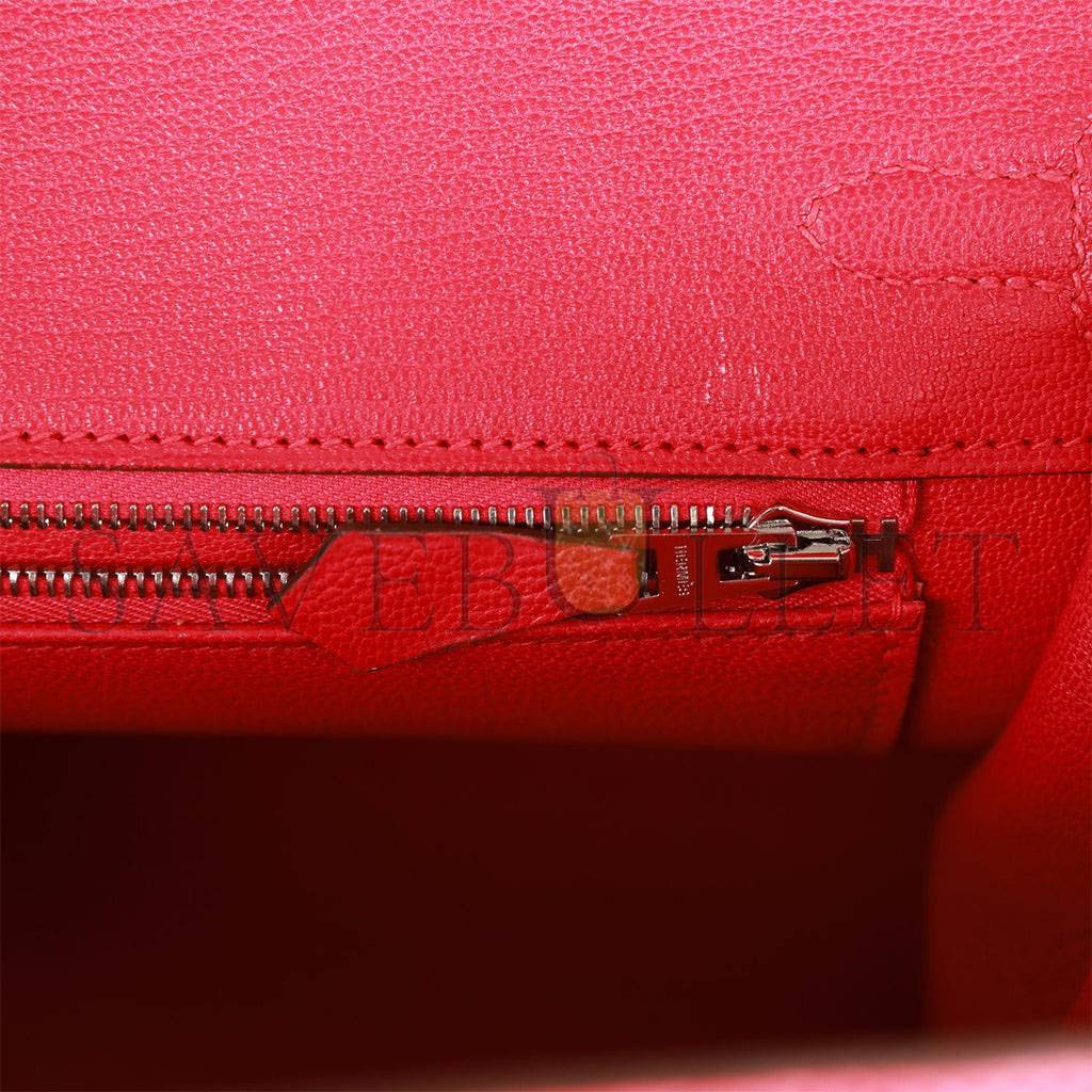 HERMES BIRKIN 25 ROSE EXTREME LIZARD PALLADIUM HARDWARE (25*19*12cm) HERMES BIRKIN 25 ROSE EXTREME LIZARD PALLADIUM HARDWARE (25*19*12cm)