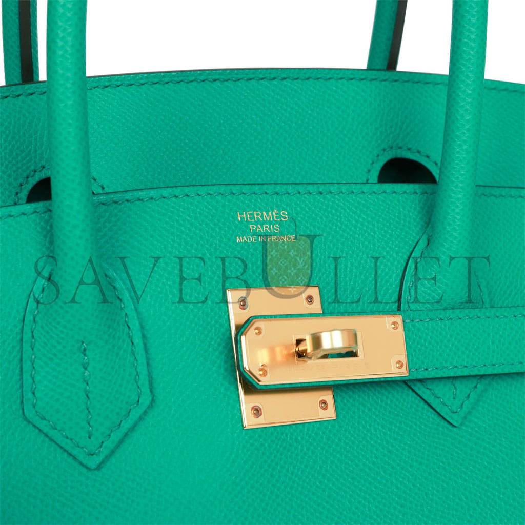 HERMES BIRKIN 30 VERT JADE EPSOM GOLD HARDWARE (30cm)