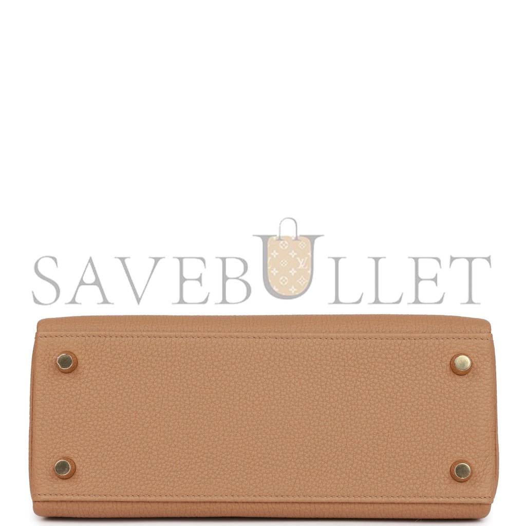 HERMES KELLY RETOURNE 25 CHAI TOGO GOLD HARDWARE HANDMADE (25*17*7cm)