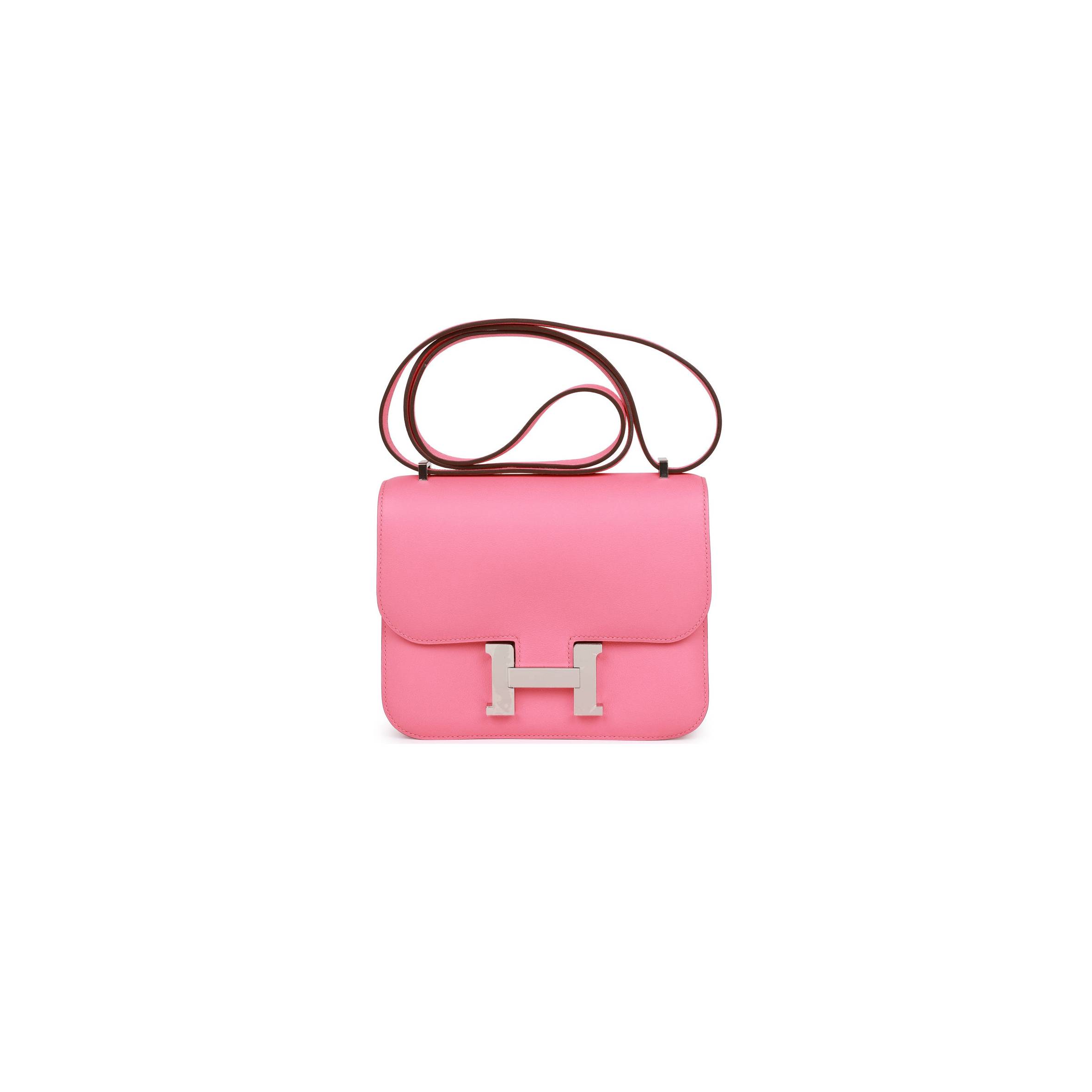 HERMES CONSTANCE 18 ROSE AZALEE SWIFT PALLADIUM HARDWARE 39827910099038 (18cm) HERMES CONSTANCE 18 ROSE AZALEE SWIFT PALLADIUM HARDWARE 39827910099038 (18cm)