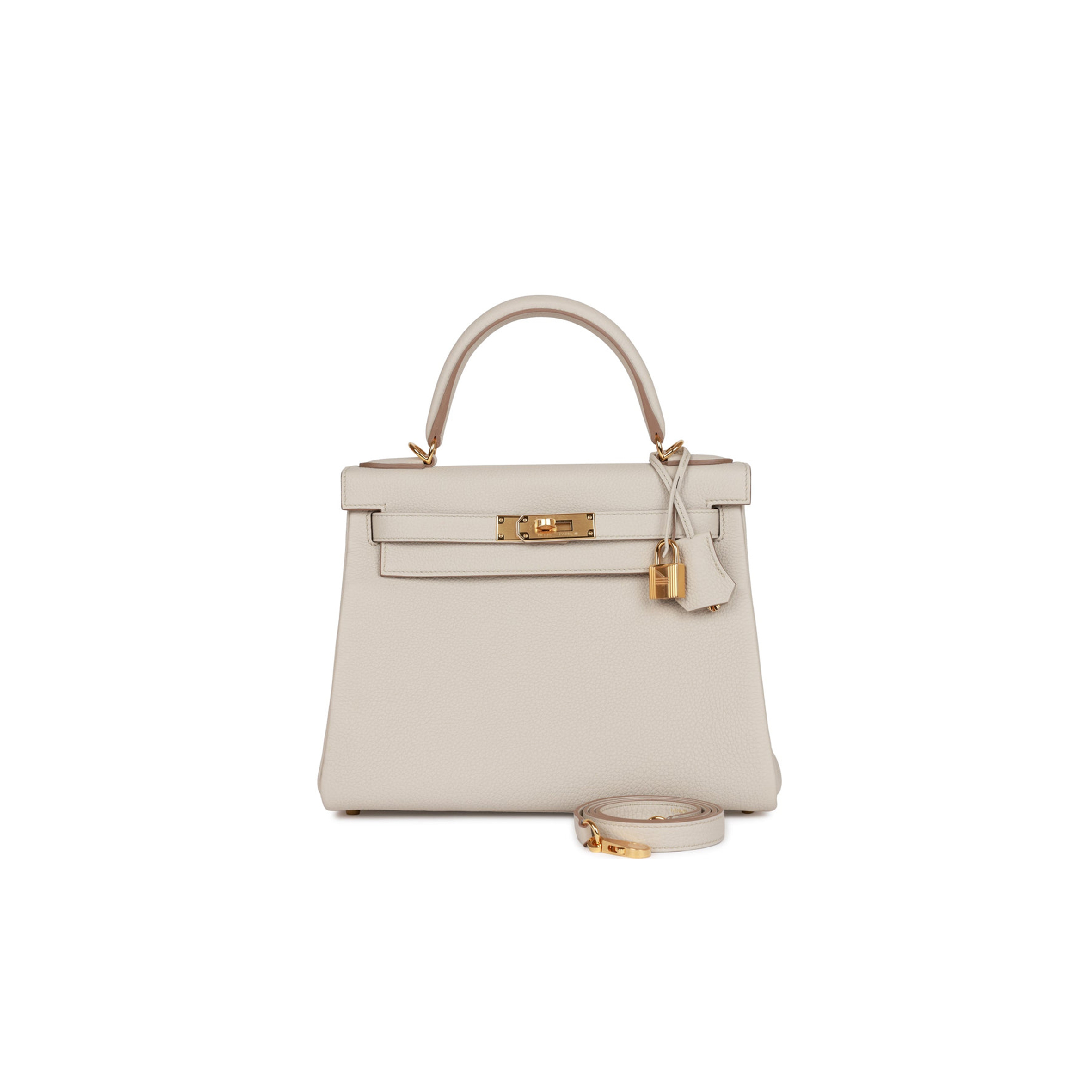 HERMES KELLY RETOURNE 28 BETON TOGO GOLD HARDWARE (28*22*10cm)