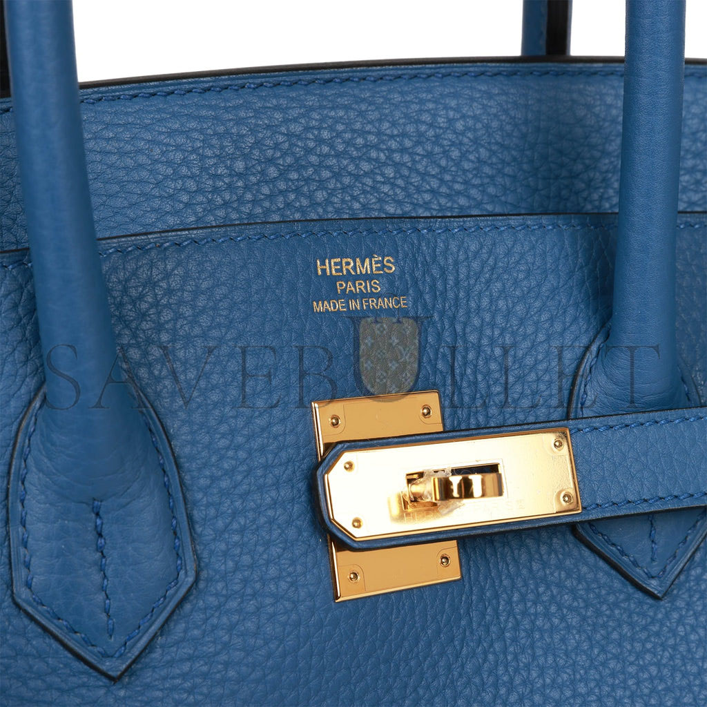 HERMES BIRKIN 35 BLEU AGATE TOGO GOLD HARDWARE (35cm) HERMES BIRKIN 35 BLEU AGATE TOGO GOLD HARDWARE (35cm)