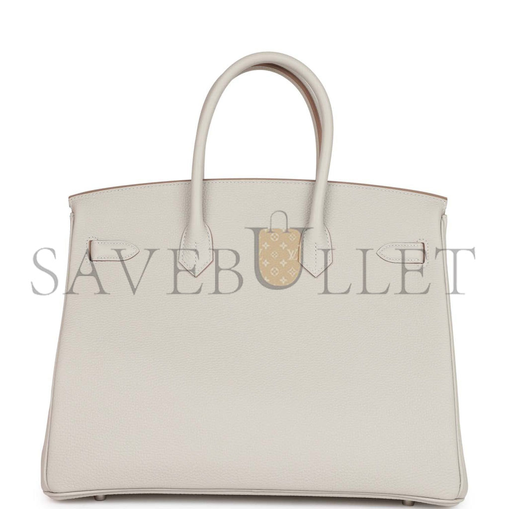 HERMES BIRKIN 35 GRIS PERLE TOGO PALLADIUM HARDWARE 39882110468190 (35cm) HERMES BIRKIN 35 GRIS PERLE TOGO PALLADIUM HARDWARE 39882110468190 (35cm)