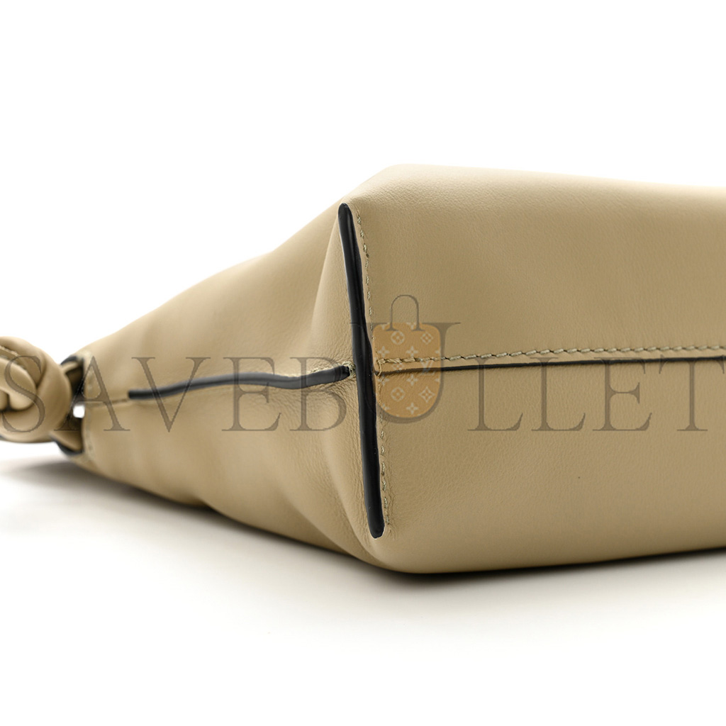 LOEWE CALFSKIN MINI FLAMENCO KNOT BAG LIGHT MAUVE (23*18*7cm)
