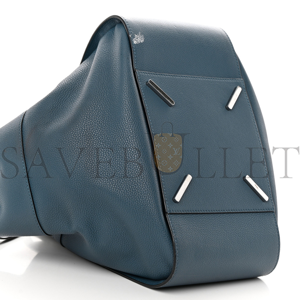 LOEWE CALFSKIN SMALL HAMMOCK SHOULDER BAG MARINE (30*25*13.5)