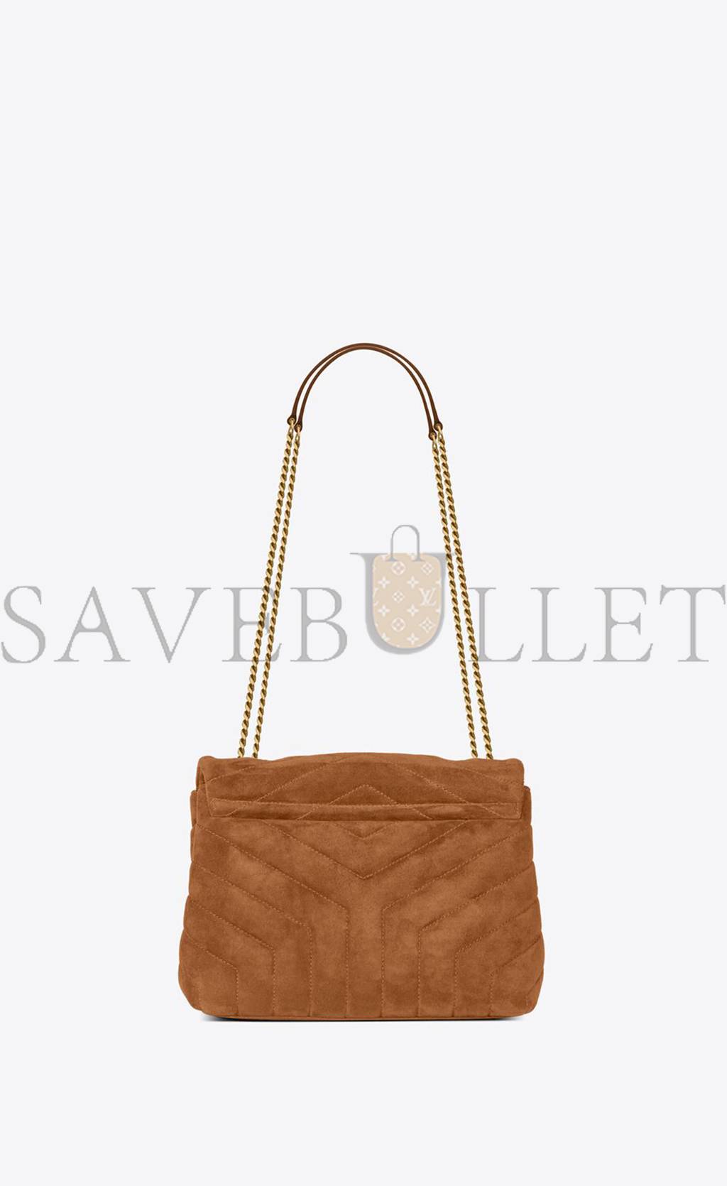 YSL LOULOU SMALL CHAIN BAG IN QUILTED SUEDE 4946991U8C77761 (23*17*9cm)