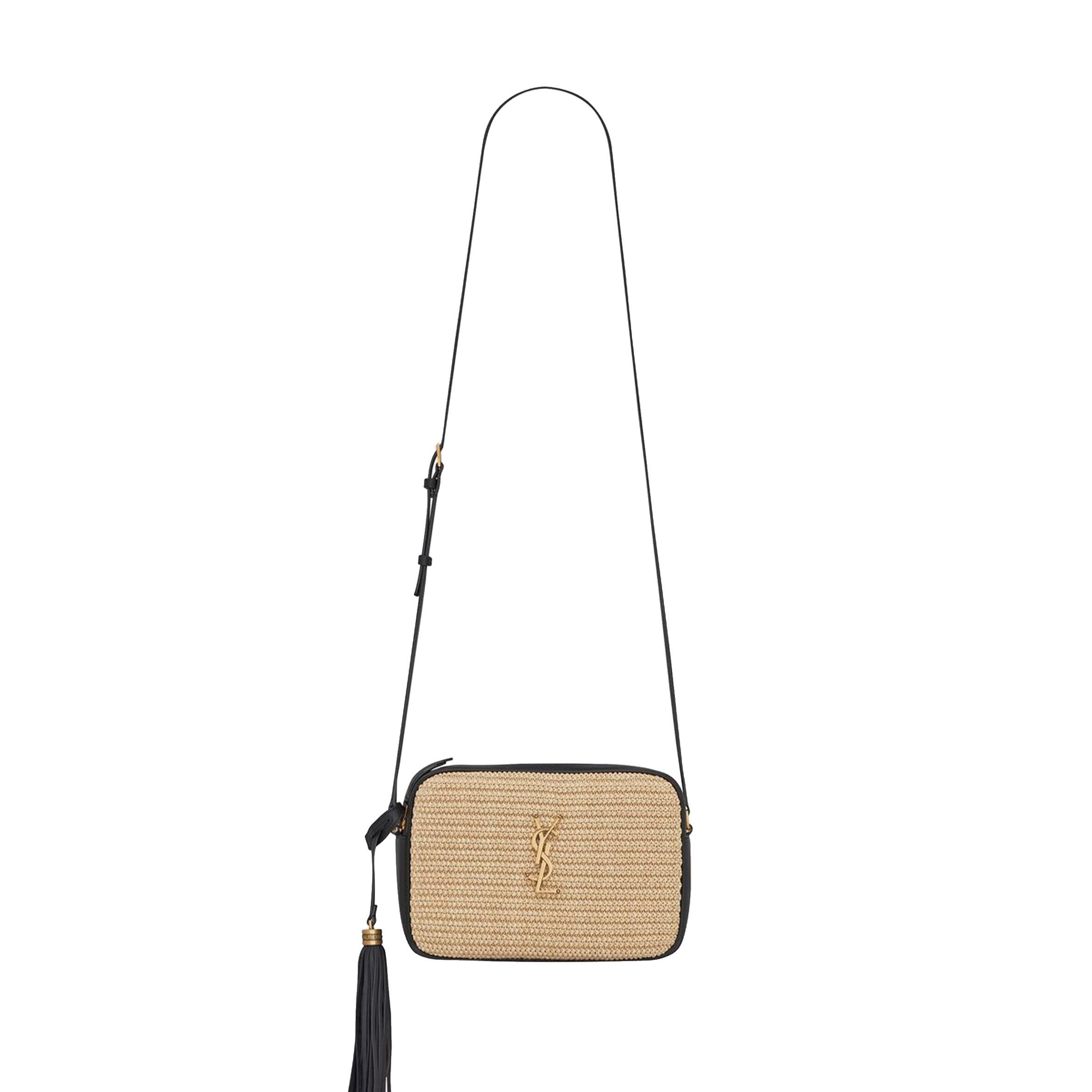 YSL LOU CAMERA BAG IN RAFFIA AND SMOOTH LEATHER 6125429OBEW7070 (23*16*6cm) YSL LOU CAMERA BAG IN RAFFIA AND SMOOTH LEATHER 6125429OBEW7070 (23*16*6cm)